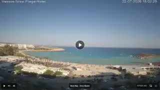 Thumbnail July 22, 2026 15:00 Ayia Napa Cyprus - Nissi Beach Panorama