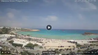 Thumbnail July 23, 2026 12:00 Ayia Napa Cyprus - Nissi Beach Panorama