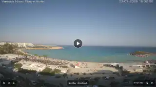 Thumbnail July 23, 2026 15:00 Ayia Napa Cyprus - Nissi Beach Panorama