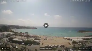 Thumbnail July 24, 2026 07:00 Ayia Napa Cyprus - Nissi Beach Panorama
