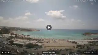 Thumbnail July 24, 2026 08:00 Ayia Napa Cyprus - Nissi Beach Panorama