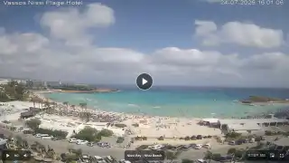 Thumbnail July 24, 2026 13:00 Ayia Napa Cyprus - Nissi Beach Panorama