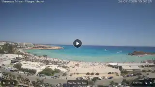 Thumbnail July 28, 2026 12:00 Ayia Napa Cyprus - Nissi Beach Panorama