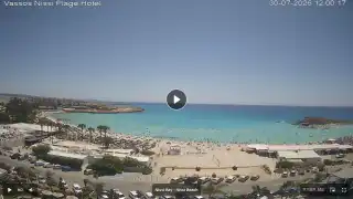Thumbnail July 30, 2026 09:00 Ayia Napa Cyprus - Nissi Beach Panorama