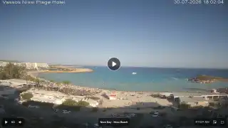 Thumbnail July 30, 2026 15:00 Ayia Napa Cyprus - Nissi Beach Panorama