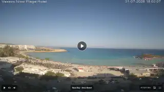 Thumbnail July 31, 2026 15:00 Ayia Napa Cyprus - Nissi Beach Panorama