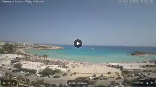 Thumbnail August 1, 2026 12:00 Ayia Napa Cyprus - Nissi Beach Panorama