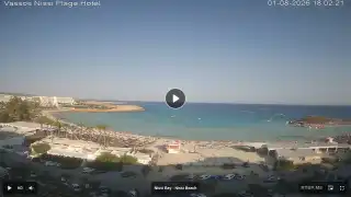 Thumbnail August 1, 2026 15:00 Ayia Napa Cyprus - Nissi Beach Panorama