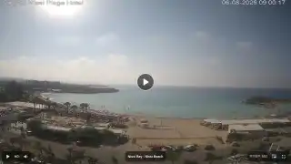Thumbnail August 6, 2026 06:00 Ayia Napa Cyprus - Nissi Beach Panorama