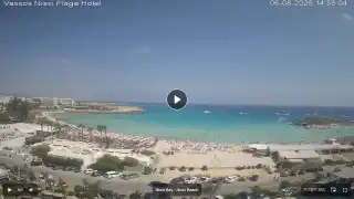 Thumbnail August 6, 2026 12:00 Ayia Napa Cyprus - Nissi Beach Panorama