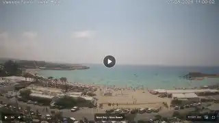 Thumbnail August 7, 2026 08:00 Ayia Napa Cyprus - Nissi Beach Panorama