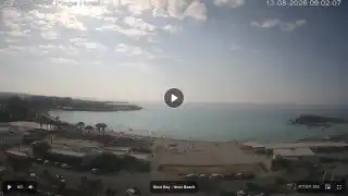 Thumbnail August 13, 2026 06:00 Ayia Napa Cyprus - Nissi Beach Panorama